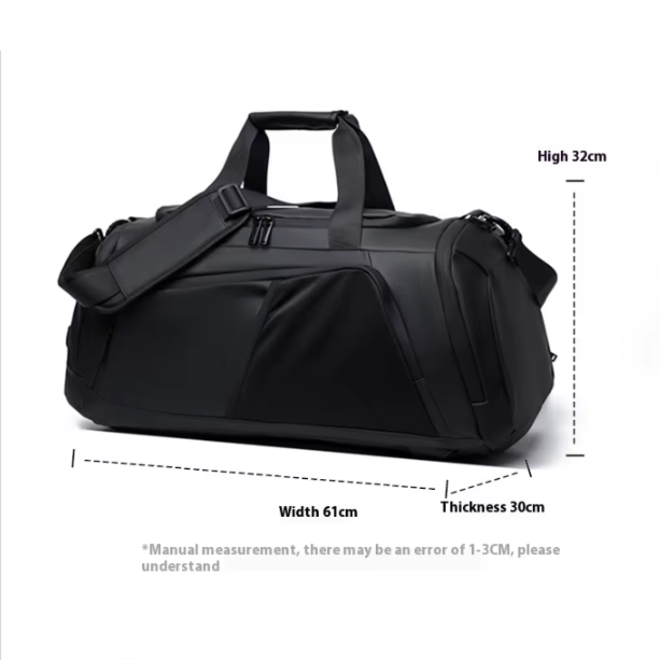Large Capacity Sport Fitness Waterproof Duffle Bag With Shoe Storage Compartment