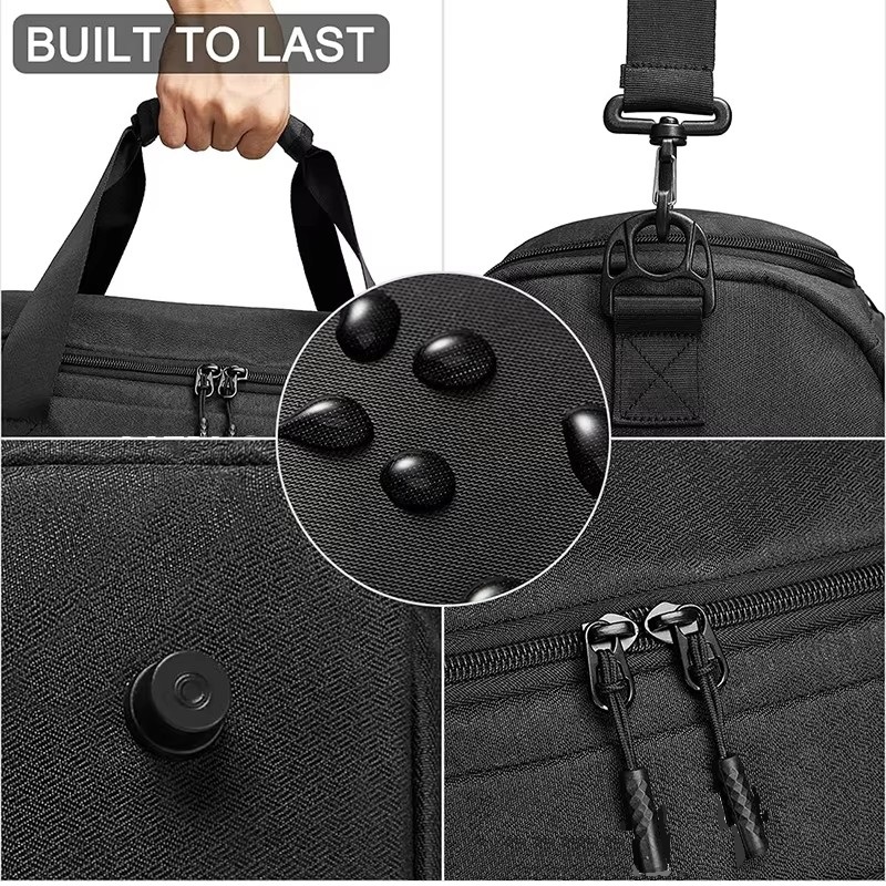 Fitness Workout Sports Travel Duffle Gym Bag With Wet Pocket amd Shoes Compartment