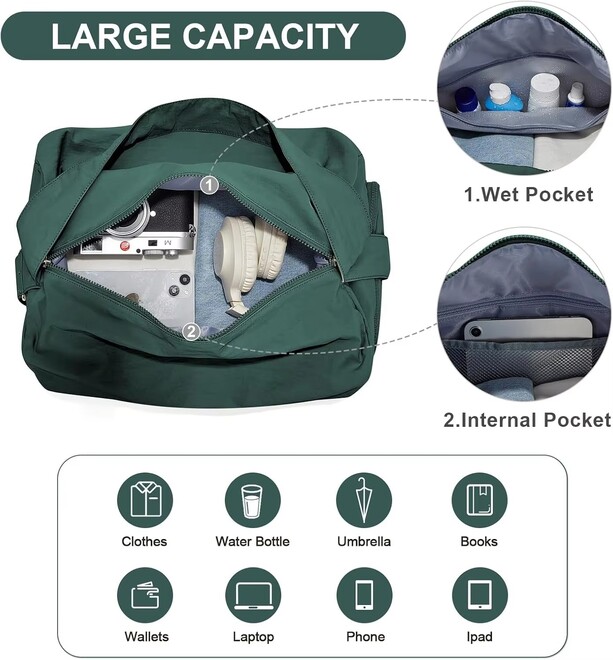 Multi Function Water Resistant Gym Bag