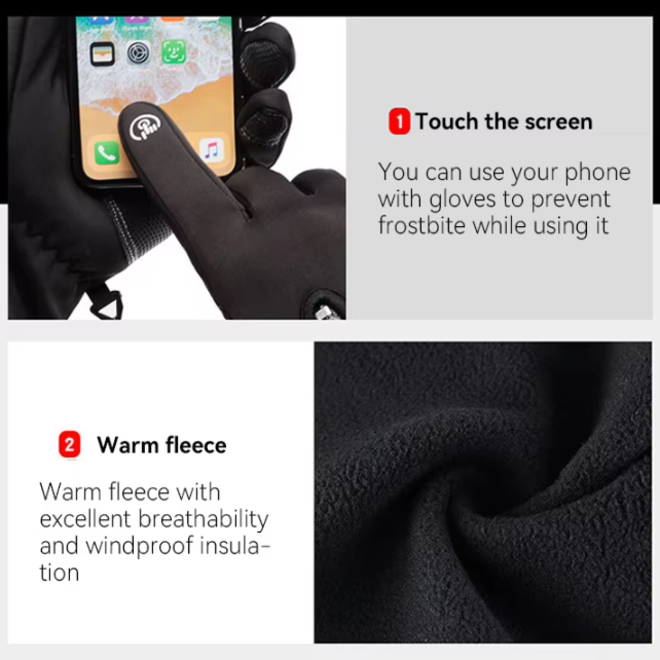 Waterproof Touchscreen Gloves for Outdoor Adventures
