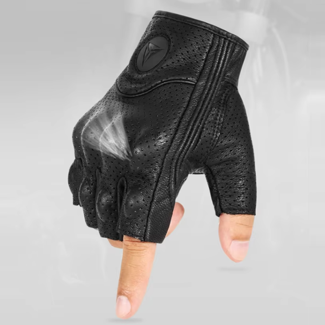 Half Finger Breathable Riding Sport Motorcycle Gloves