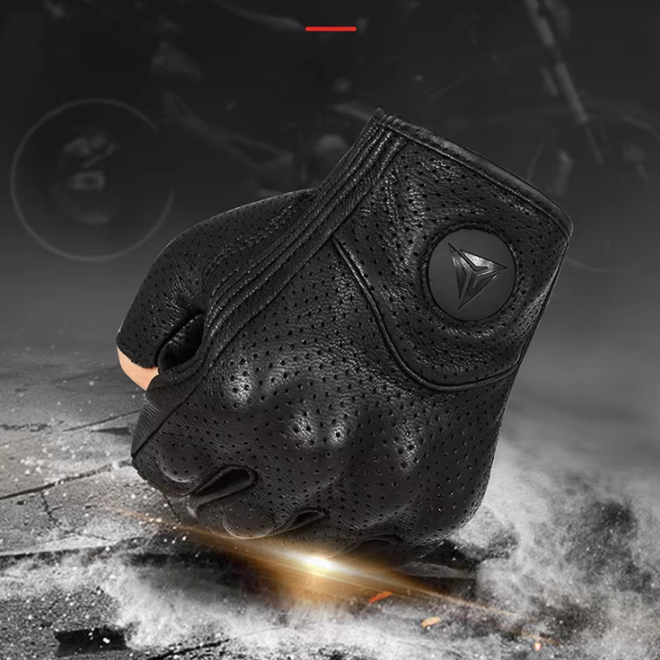 Half Finger Breathable Riding Sport Motorcycle Gloves
