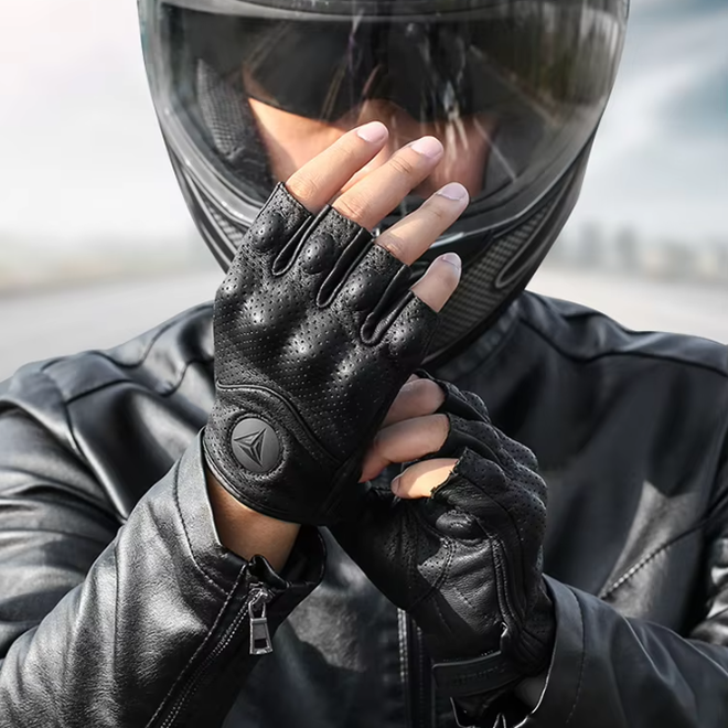 Half Finger Breathable Riding Sport Motorcycle Gloves