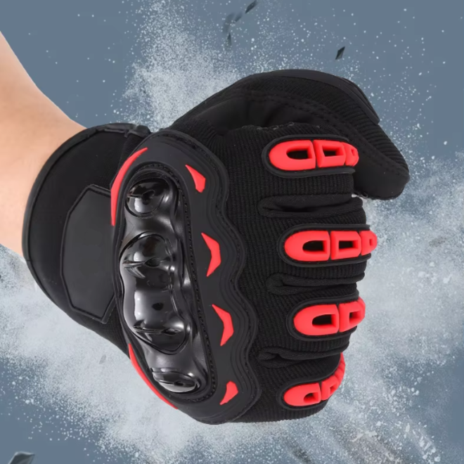 Mens Full Finger Motorcycle Riding Gloves