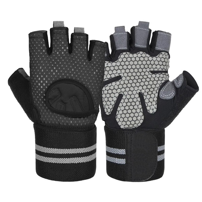 Breathable Wear Resistant Anti Slip Gym Gloves