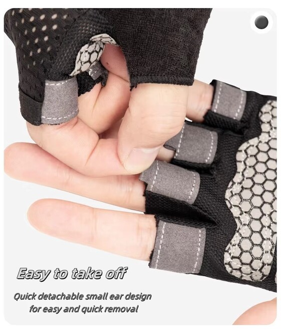 Breathable Wear Resistant Anti Slip Gym Gloves