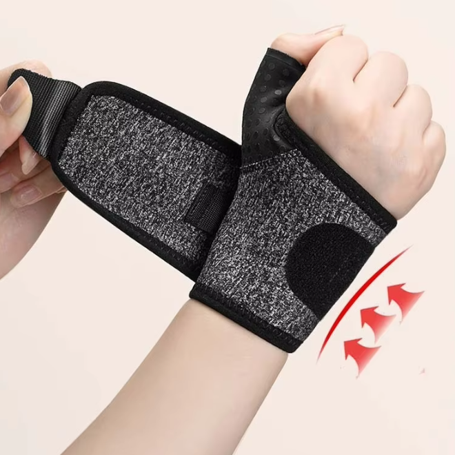 Compression Thumb Design Elastic Fitness Wrist Brace
