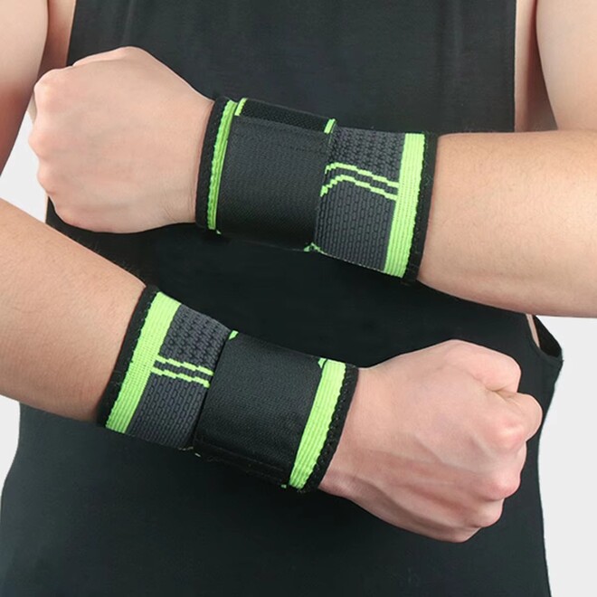 Adjustable Compression Sports Sweat Absorbing Wrist Band for Men