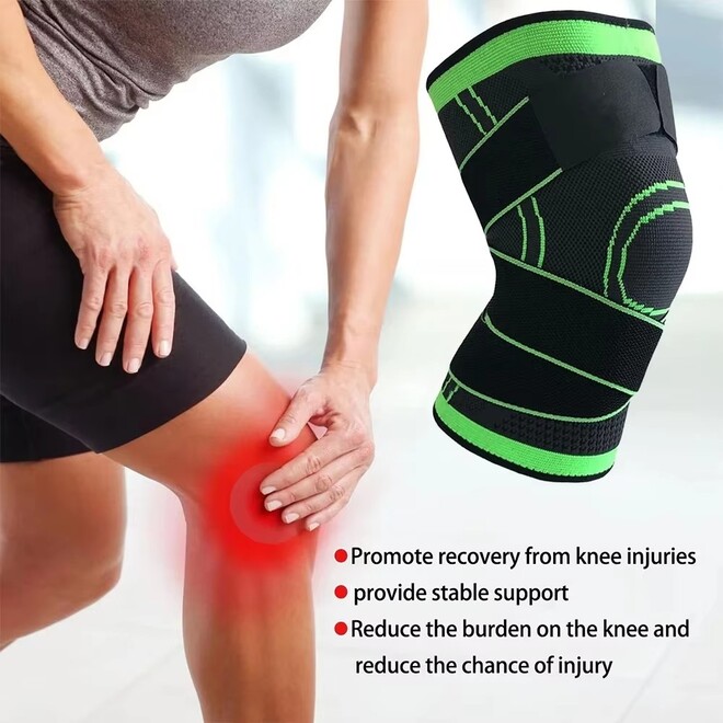 Compression Basketball Running Knee Support With Strap