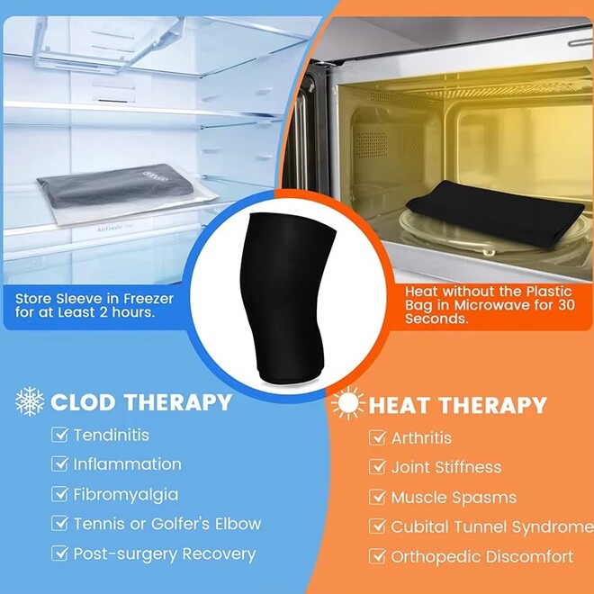 Gel Knee Ice Pack Wrap