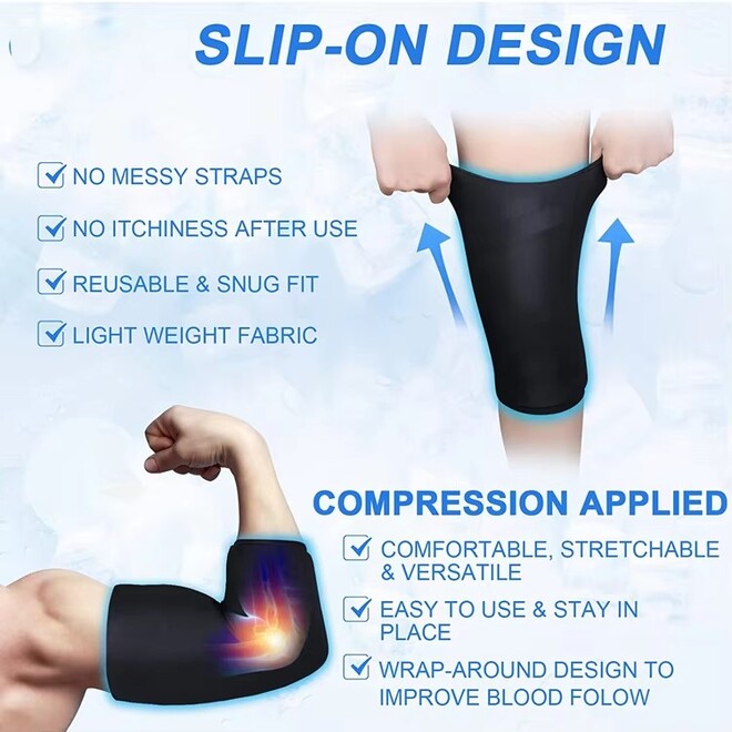 Gel Knee Ice Pack Wrap