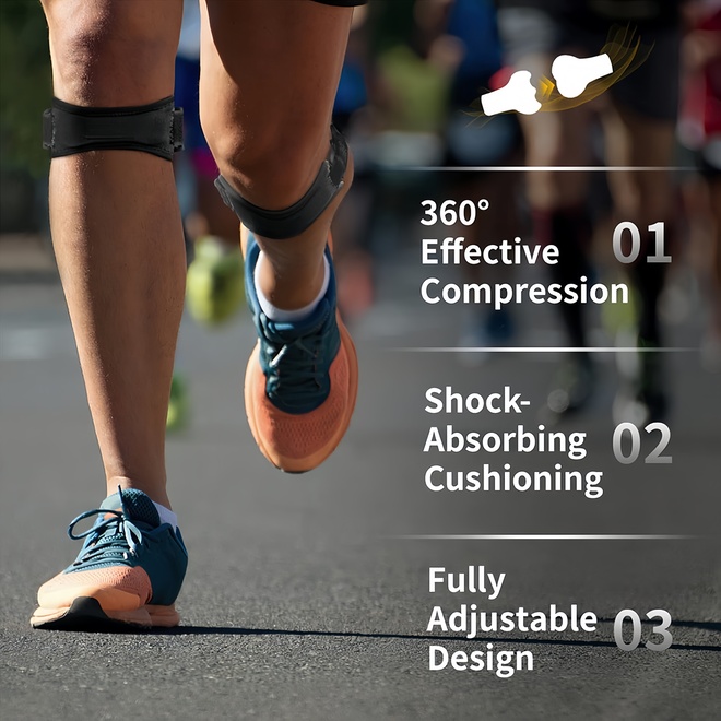 Soft Adjustable Patella Tendon Support Strap