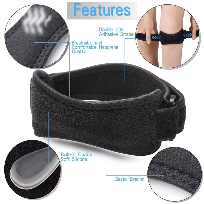 Soft Adjustable Patella Tendon Support Strap