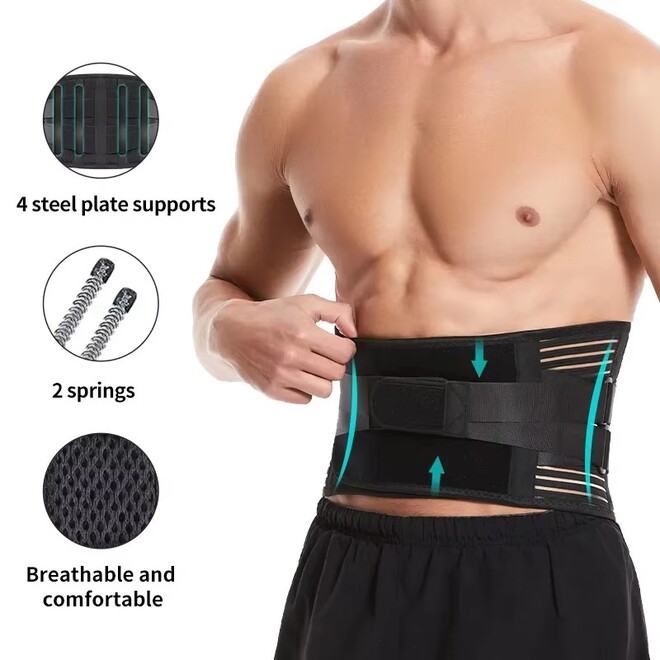 Adjustable Breathable High Elastic Lumbar Brace Belt