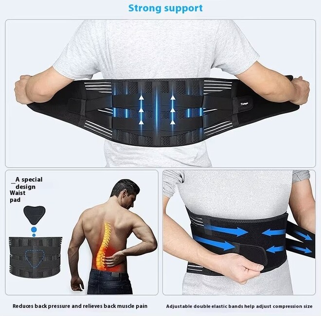 Breathable Cross Border Waist Support Belt for Sports