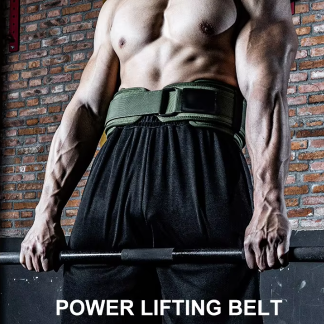 Powerlifting Gym Fitness EVA Squat Back Support Belt with Self Locking