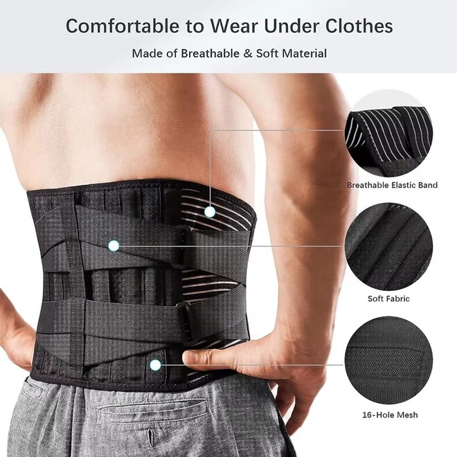 Double Pressure Highly Breathable Ergonomic Design Waist Support
