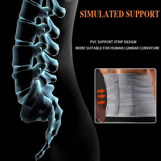 Sports Adjustable Back Brace Breathable Waist Lumber Support Belt