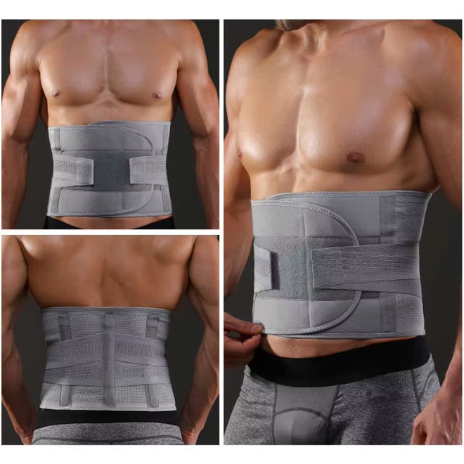 Sports Adjustable Back Brace Breathable Waist Lumber Support Belt