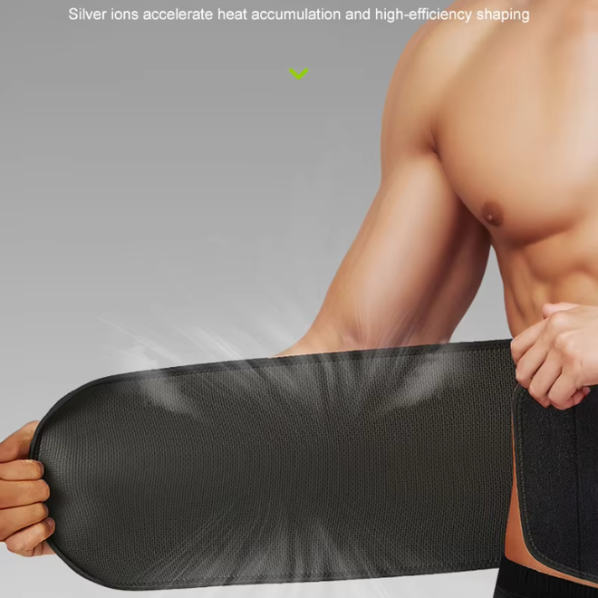 Soft Adjustable Patella Tendon Embossed Heat Waist Belt