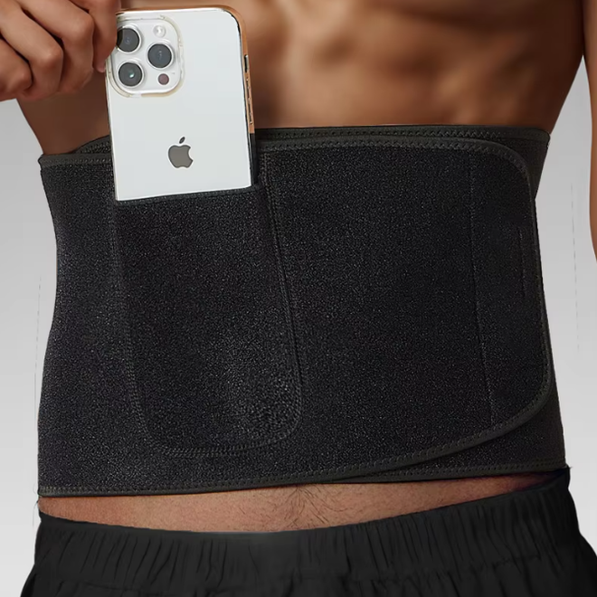 Soft Adjustable Patella Tendon Embossed Heat Waist Belt