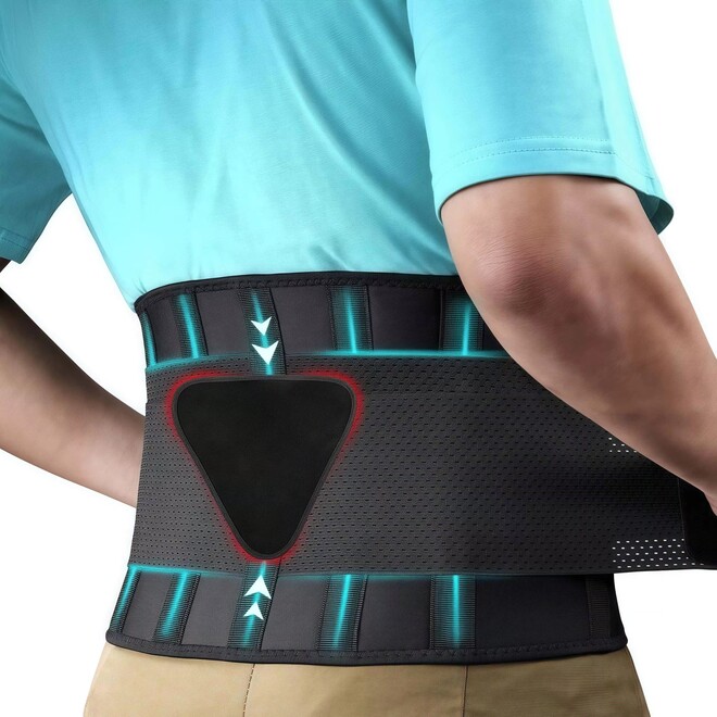 Wholesale 2 Pcs of Adjustable Ergonomic Medical Lower Back Lumbar Waist Pump Spine Support